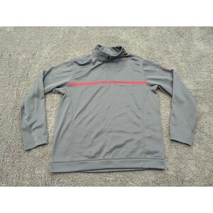 Nike Golf Pullover Men Large Sweatshirt Gray 1/4 Zip Therma-Fit Tour Performance